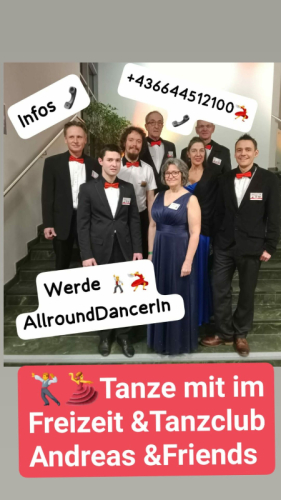 AllroundDancer und Tänzer TänzerInnen gesucht Info +436644512100 Wir vermitteln auch Taxitänzer Andreas Dobnig seit 2004
