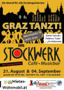 Stockwerk 21.8. u. 4.9. ab 19:19 mit dabei Italienische Livemusik Info 06644512100 Graz Tanzt tanzabende 