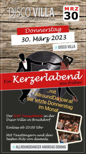 Villa Lungau Kerzerltanzabend mit Andreas Dobnig 06644512100 Buche deinen TaxiTänzer immer der letzte Donnerstag im Monat